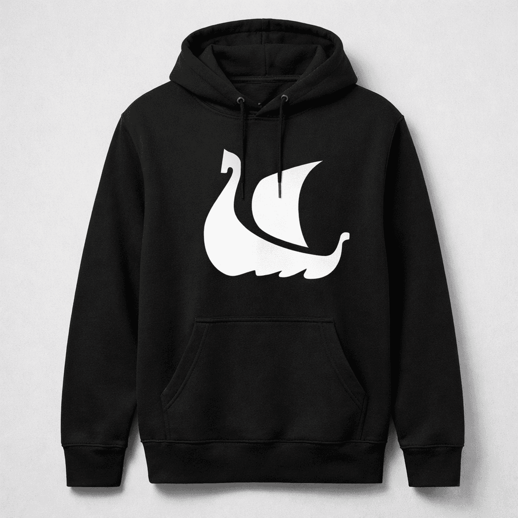 Longship Black Hoodie
